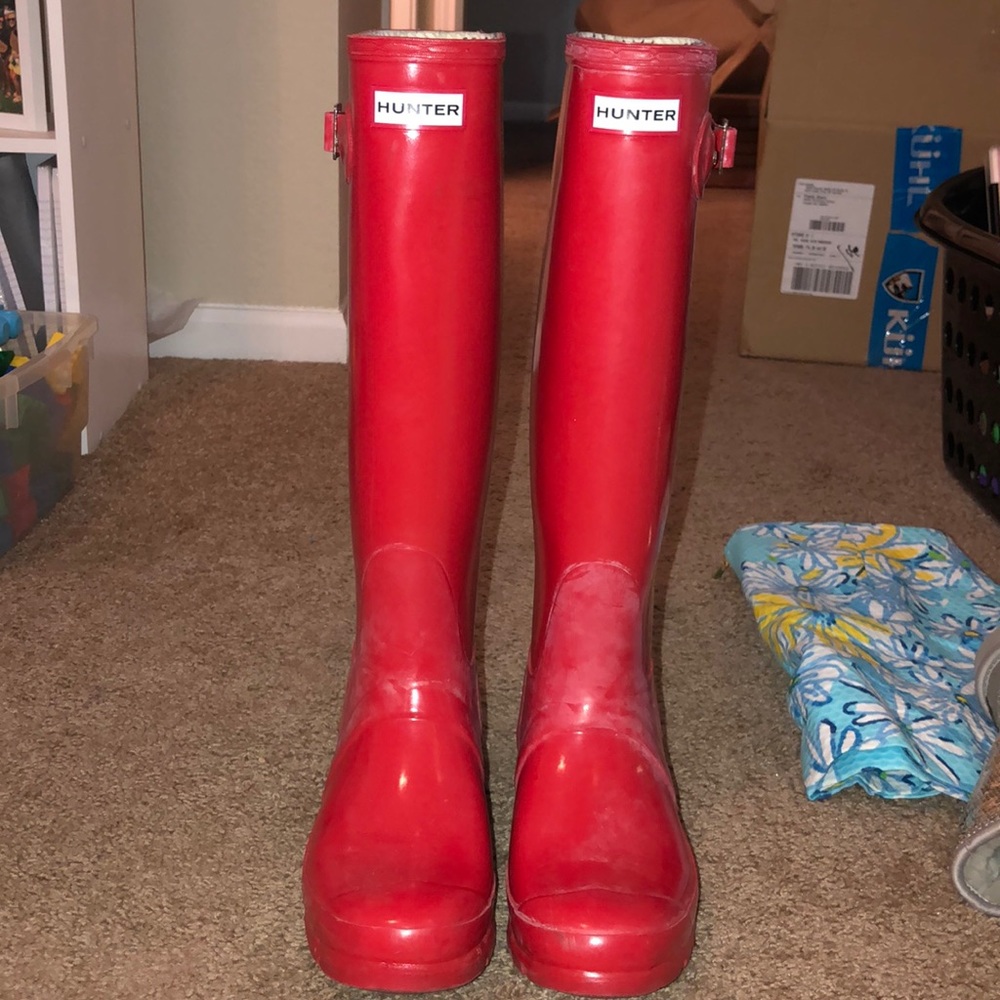 tall hunter rain boots
